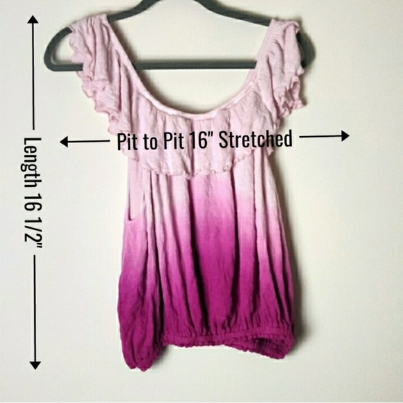 Free People Ombre Off The Shoulder Top - Picture 8 of 8